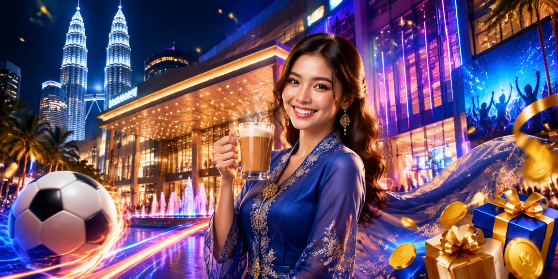 Pengguna Malaysia berbaju kurung menikmati promosi kasino dalam talian di Kuala Lumpur
