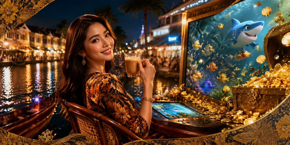 Permainan kasino bertema batik Melaka dengan suasana hiburan tempatan